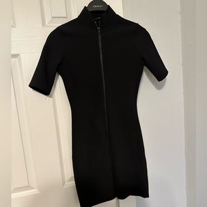 PLT Black Zip-up Dress